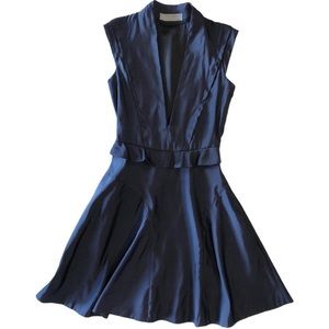 Proneza Schouler Black Fitted Sheath Dress SZ 4